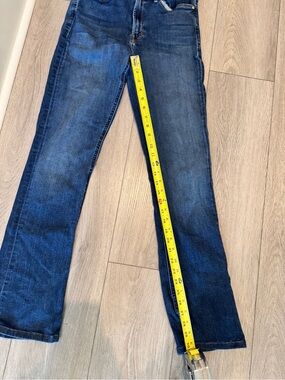 MOTHER Dark Blue Straight-Leg Jeans